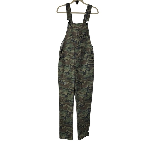 Asos Green Camo Overalls Size 30 - Picture 1 of 6